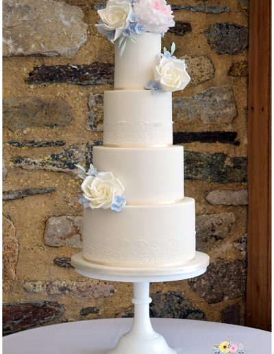 Wedding Cake - Trevenna Barns - Dollybird Bakes
