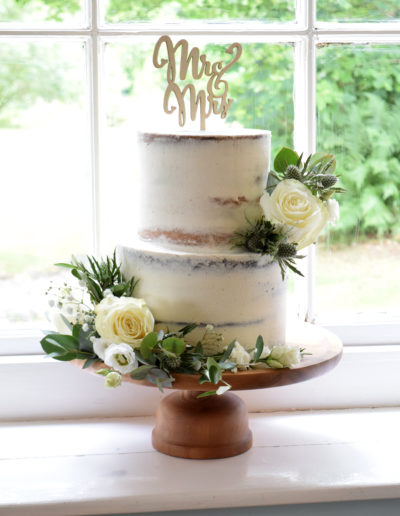 Wedding Cake - Semi Naked Buttercream Cake - The Green - Dollybird Bakes