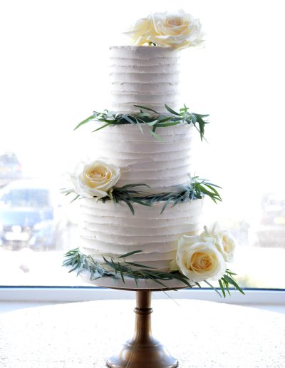 Wedding Cake - Headland Hotel Newquay - Textured Buttercream