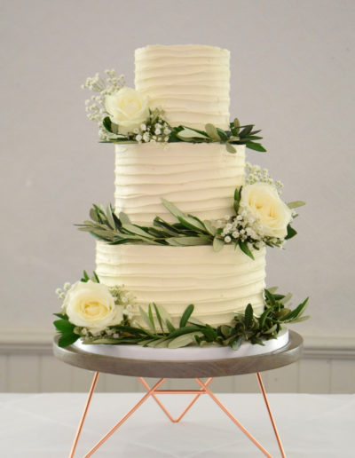 Wedding Cake - Textured Buttercream Cake - The Falcon - Dollybird Bakes
