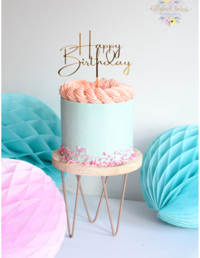 Celebration Cake - Simple Buttercream Birthday Cake - Dollybird Bakes